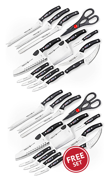 Miracle Blade® World Class, and an additional free set