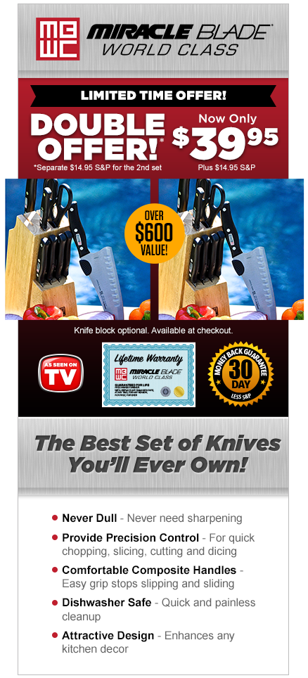 Order Miracle Blade&reg; World Class Now!